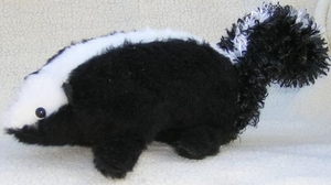 Handcrafted skunk